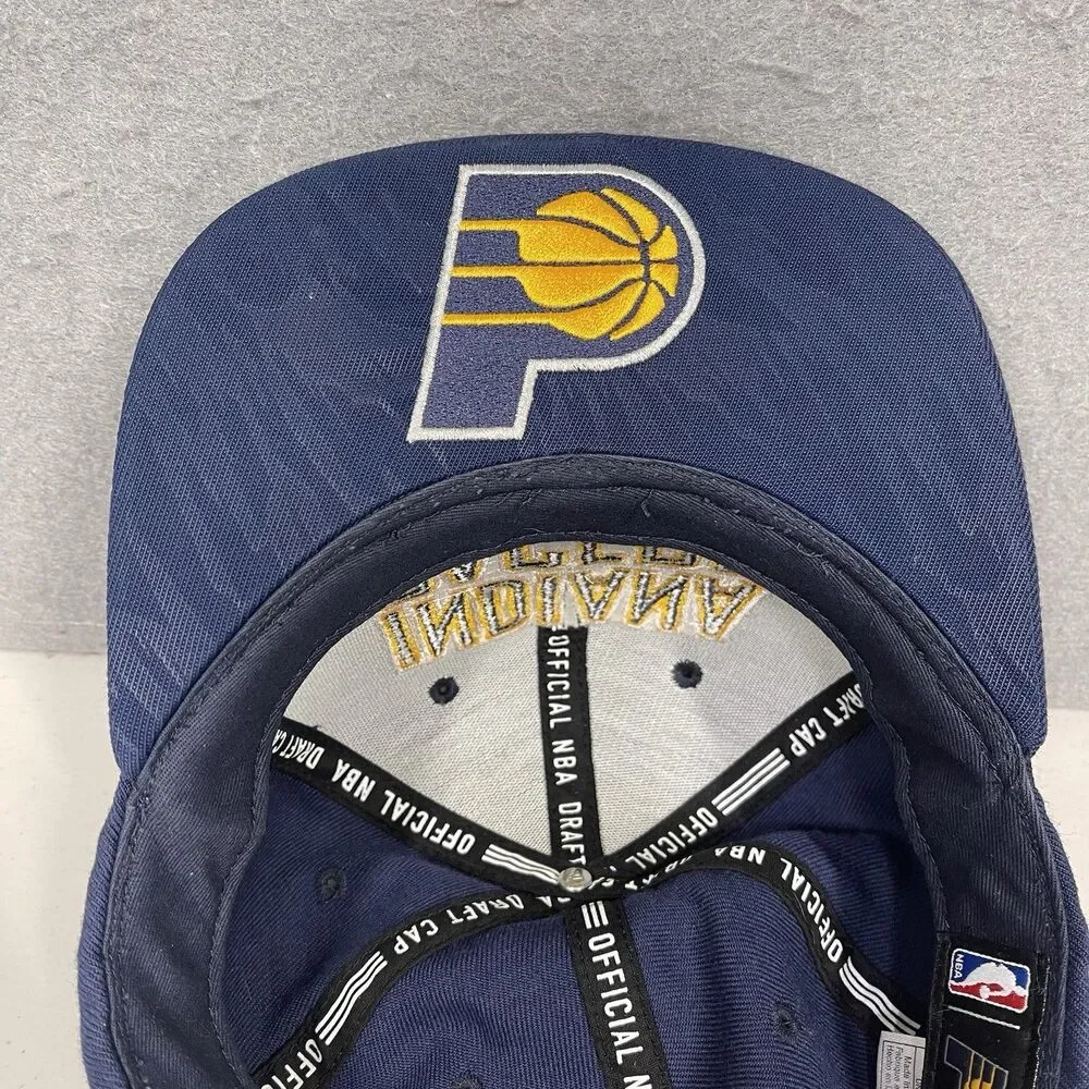 Indiana Pacers Hat Blue Adidas‎ 2013 NBA Draft Spell Out Underbrim Snapback Cap